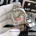 JH Factory Watches - Replica Rolex Jubilee Bracelet Watch Datejust Silver Dial With Stainless Steel
